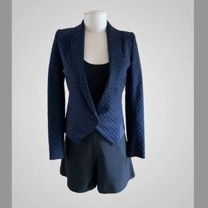 Smythe Navy Blue Cropped Blazer